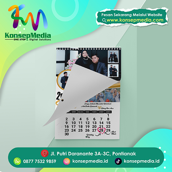 Kalender Dinding 3 lembar