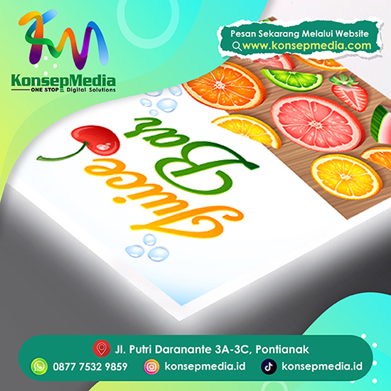 PVC Backlite Print UV Double Print