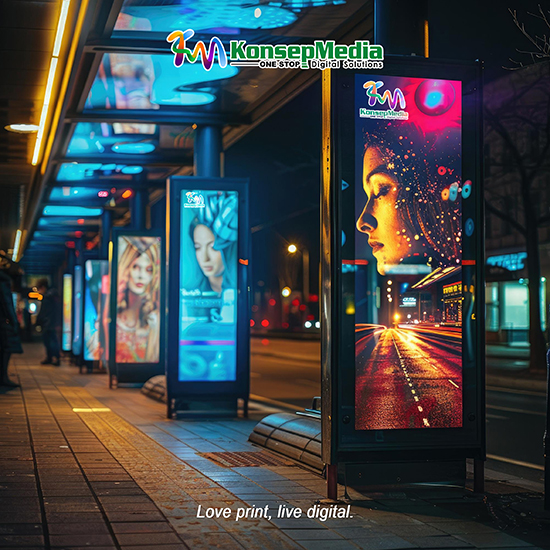 PVC Backlite Print UV Double Print