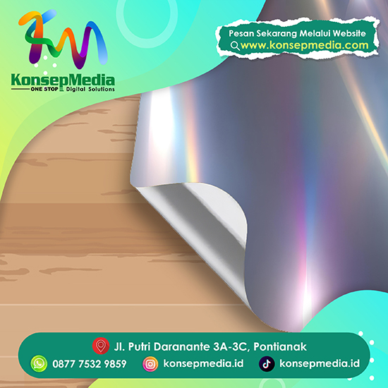 Sticker Silver A3+ Black White