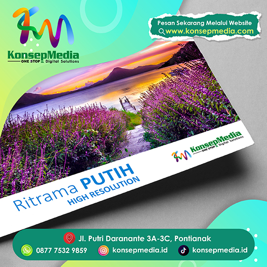 Sticker Vinyl Ritrama Glossy Print UV Double Print