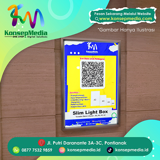 Slim Lightbox LED Poster Display A2
