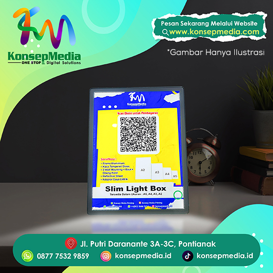 Slim Lightbox LED Poster Display A5