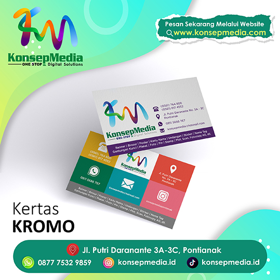Kartu Nama Kertas Kromo