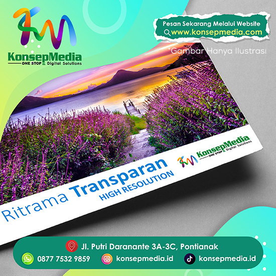 Sticker Vinyl Ritrama Transparent Print UV