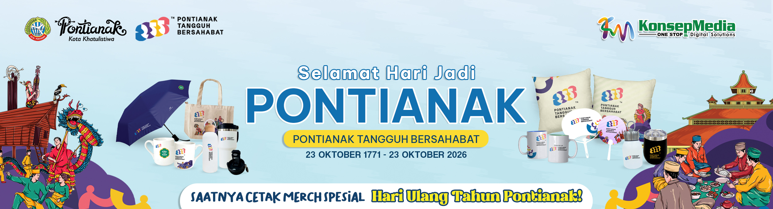 Produk TEMA HUT Kota Pontianak ke 255